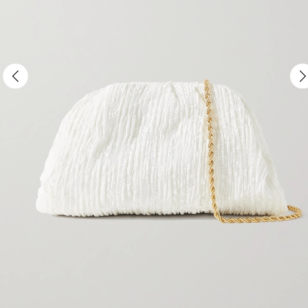 LOEFFLER RANDALL Bailey pleated lace clutch